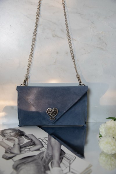 Heart Bag Suede